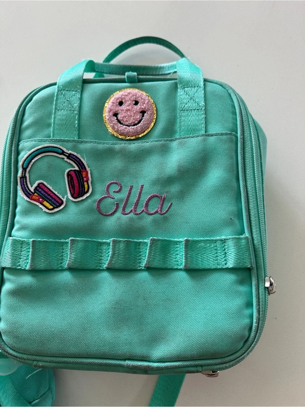 Pottery Barn Kids Make it Mine Aqua Large Backpack & Cold Pack Lunchbox